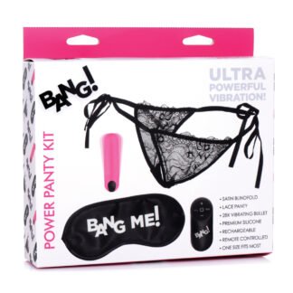 Bang! Power Panty & Blindfold Kit - Pink