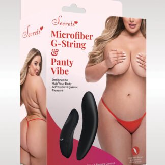 Secrets Microfiber G-String & Panty Vibe - Red QN